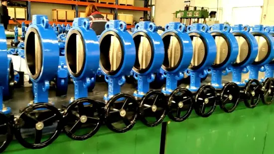 레버로 작동되는 웨이퍼 러그 헤비듀티 버터플라이 밸브